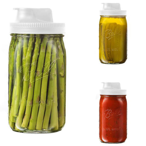 White Spout Lid, Set of 2 82688 with food