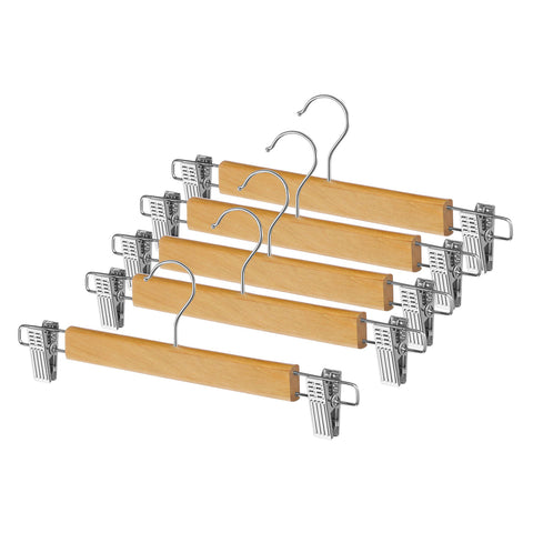 Wooden Skirt Hangers, Set of 5 6026-341