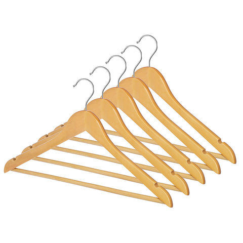 Wood Suit Clothes Hangers, Set of 5 6026-340