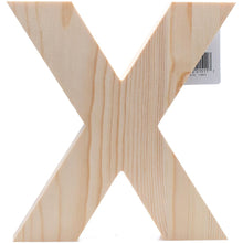 X wood letter