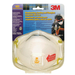 Pack of 2 3M dust mask respirator.