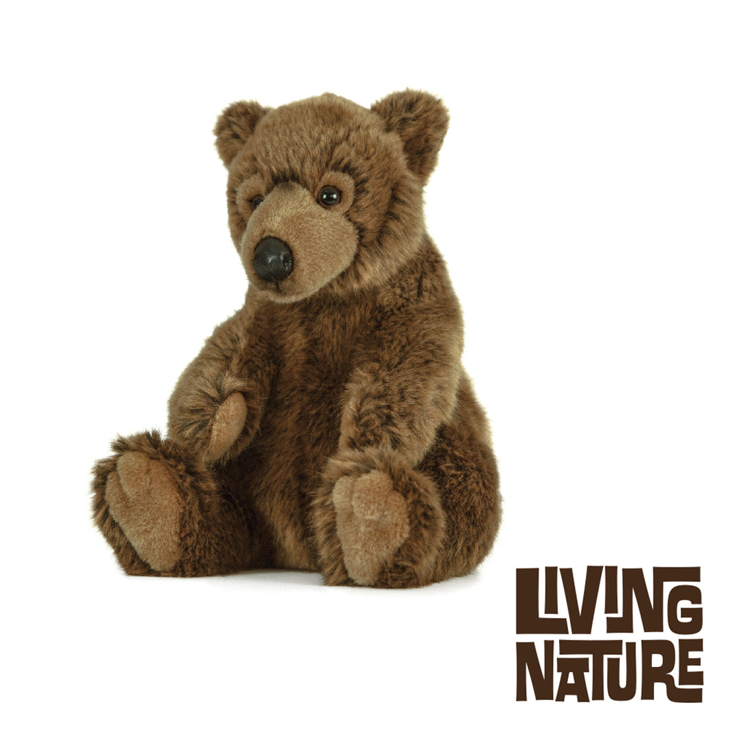 Living Nature Medium Brown Bear Plush Toy AN430