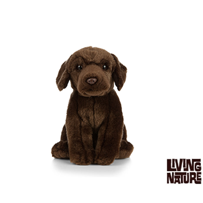 Living Nature Chocolate Labrador Plush Toy AN458