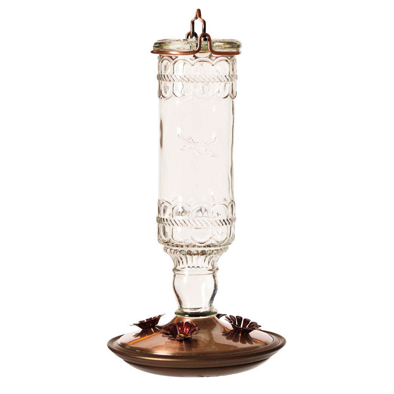 Antique Bottle Hummingbird Feeder 8107