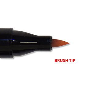 Brush tip of marker