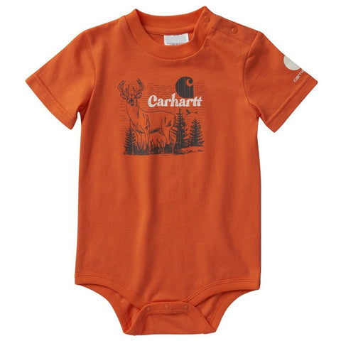 Baby Boy Deer Short Sleeve Bodysuit CA6245