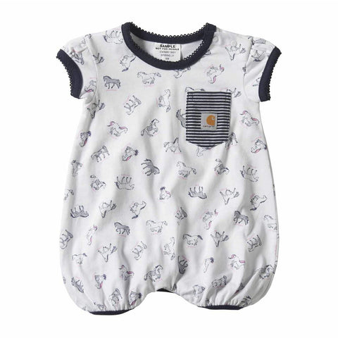 Baby Girl White Romper CM9691