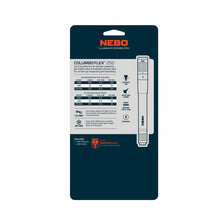 Back of NEBO packaging