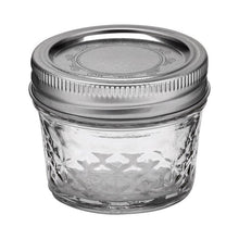 Empty Ball 4 oz quilted crystal jelly jar