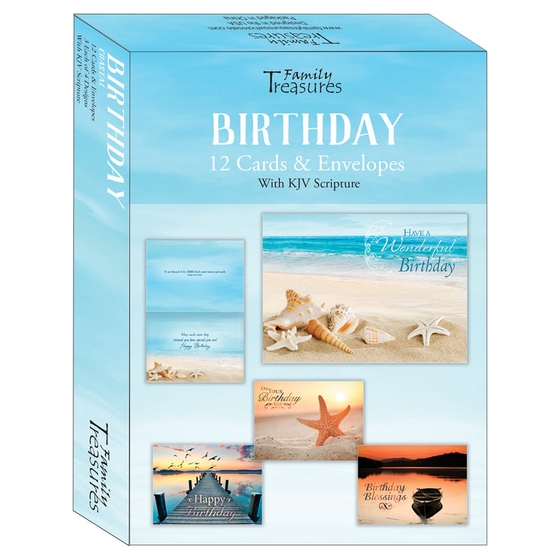 Family Treasures Coastal Boxed Birthday Cards FT22305 – Good's Store Online