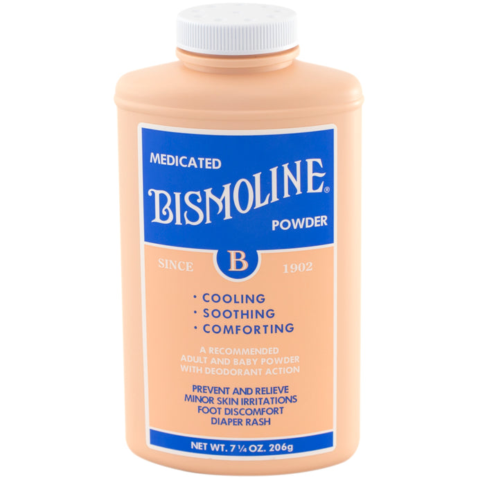 Bismoline powder bottle