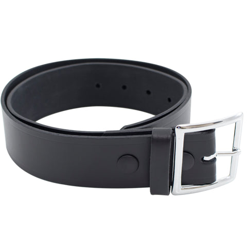 Black leather belt