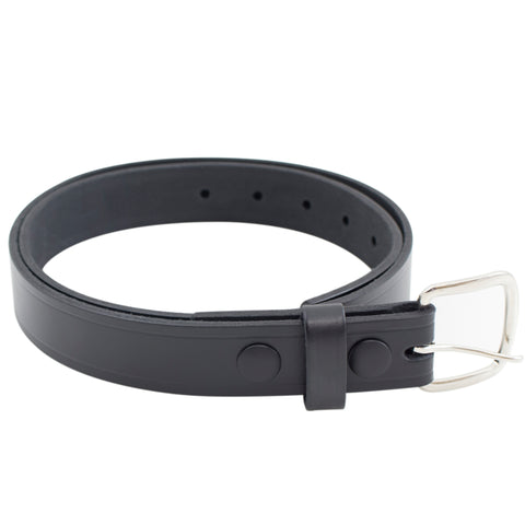 Black leather belt