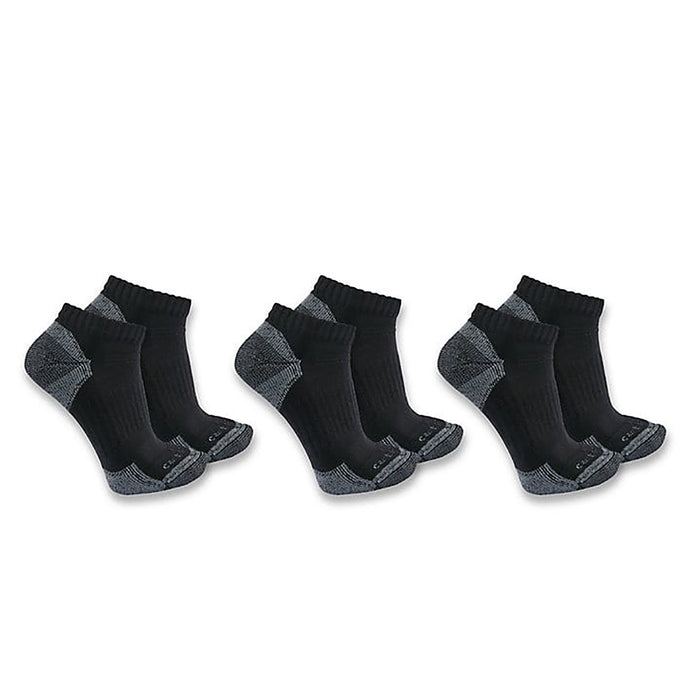 Black Men's Midweight Low-Cut Socks 3-Pack SL6003