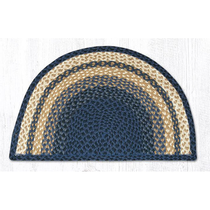 Blue mustard rug