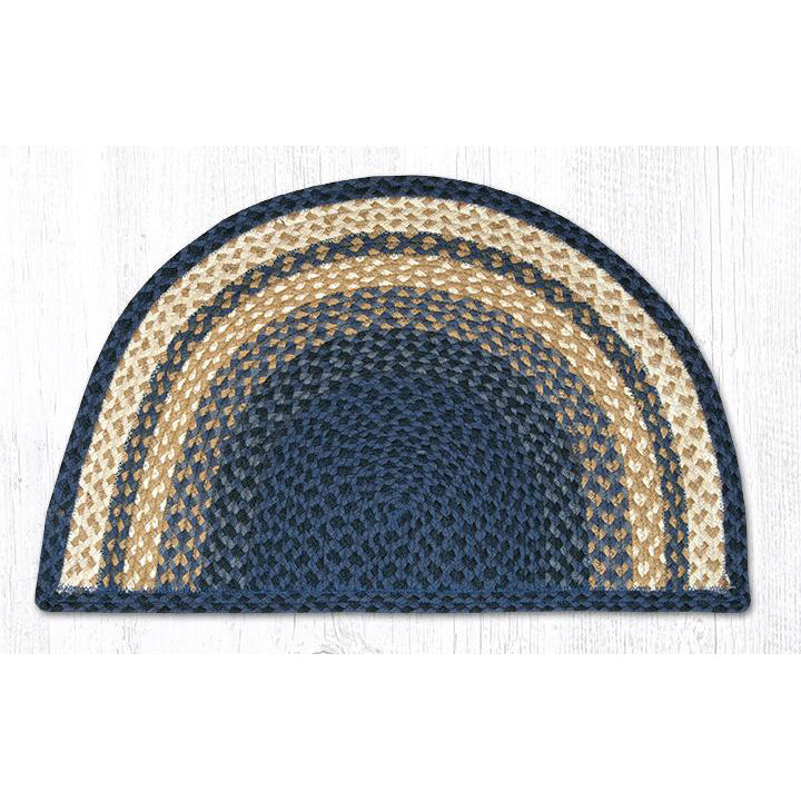 Blue mustard rug