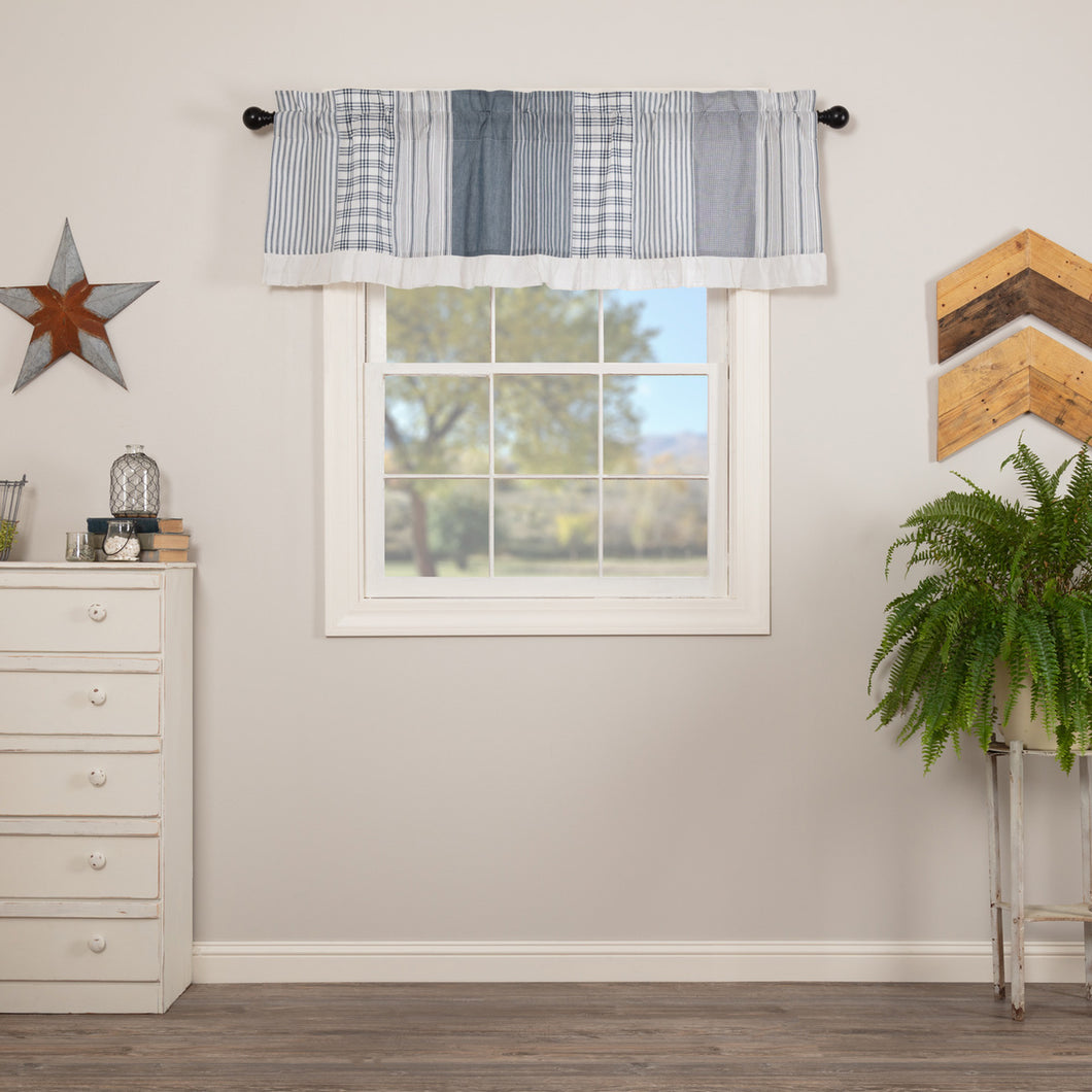 Blue sawyer valance