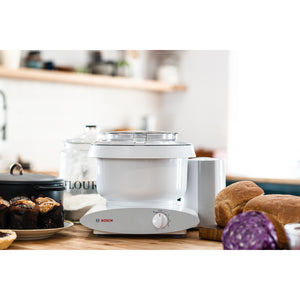 Bosch mixer with loaves of bread