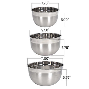 Lindy's 48D13C Top Gauge Stainless Steel Mixing Bowl 16 inch 13 Quart