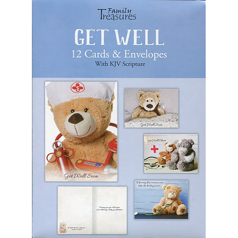 Boxed Cards Get Well Doctor Teddy FT22382