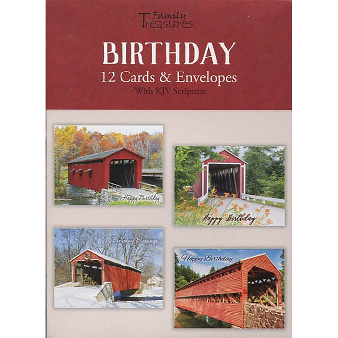 Boxed Cards Birthday Covered Bridges FT22402