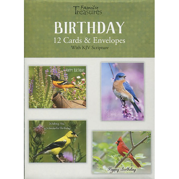 Boxed Cards Birthday Backyard Birds FT22403