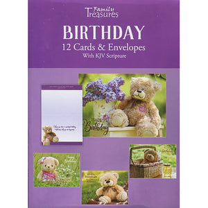 Boxed Cards Birthday Teddy Bears FT22421
