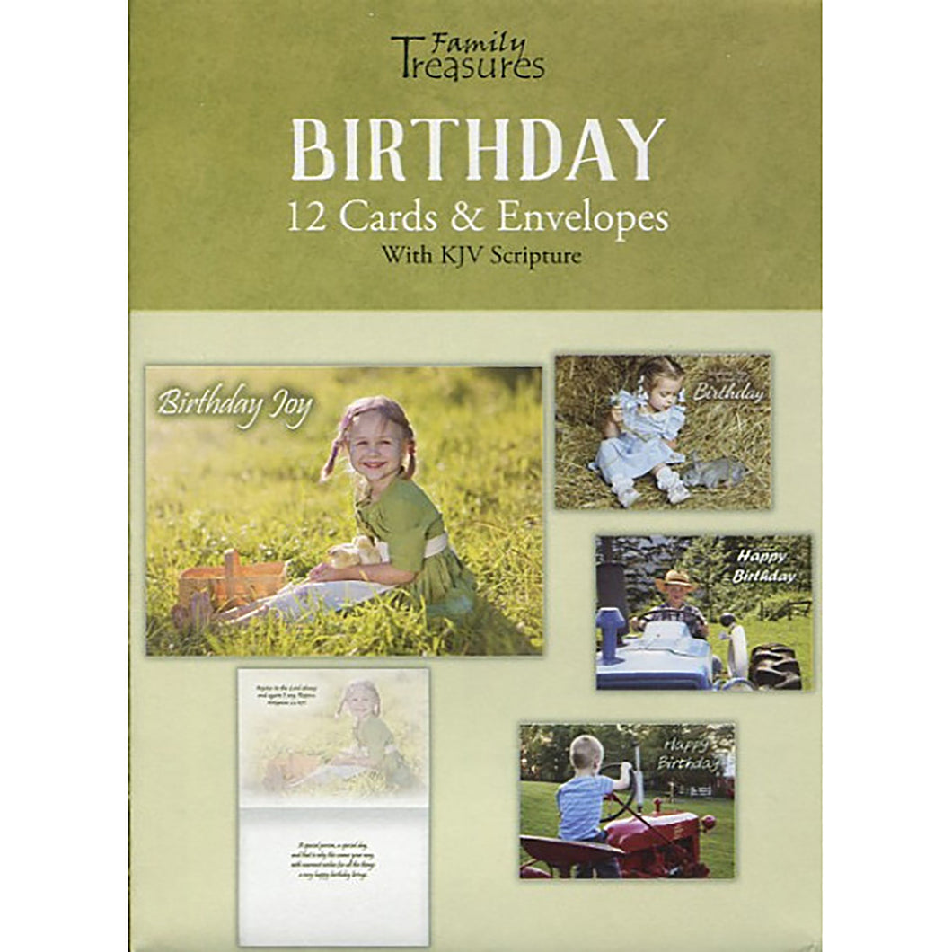 Boxed Cards Birthday Childhood Joys FT22434