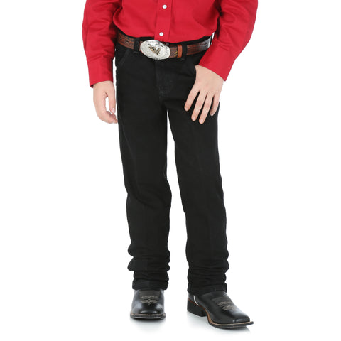 Boys black cowboy jeans