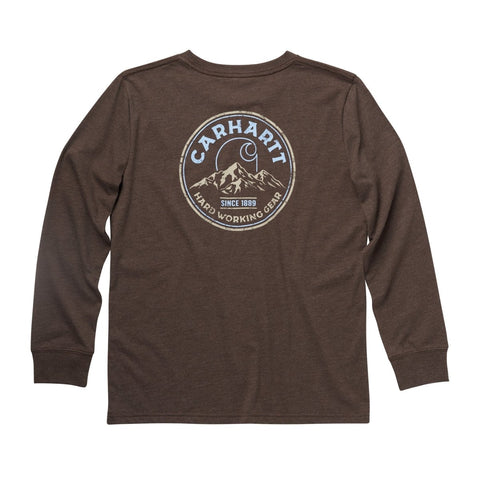 Boys Hard Working Gear Graphic Long Sleeve T-Shirt CA6188