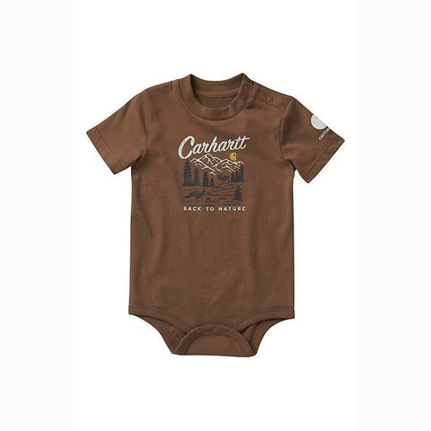 Boy's Short Sleeve Back To Nature Bodysuit CA6245