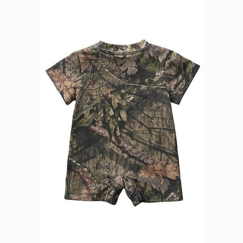 Boy's Short-Sleeve Camo Pocket Romper CM8714