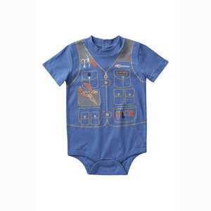 Boy's Short-Sleeve Fishing Vest Bodysuit CA6250