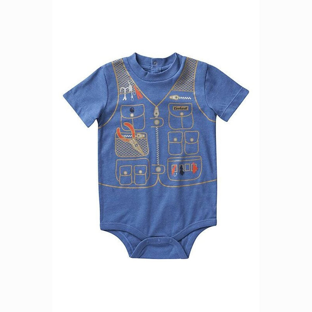 Boy's Short-Sleeve Fishing Vest Bodysuit CA6250