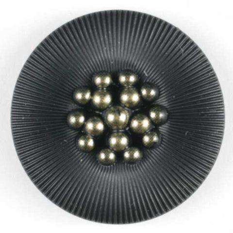 Black Shank Back Flower Buttons