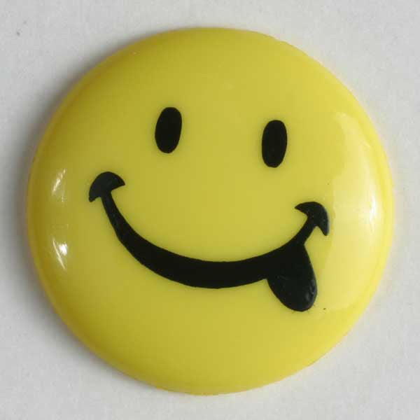 Yellow smiley button