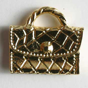 Gold plated handbag charm