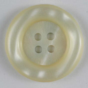 Classic Round 4 Hole Sew Through Cream Buttons