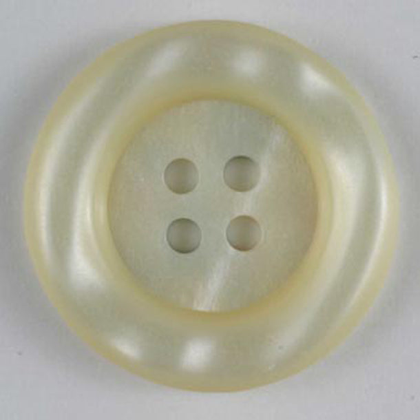 Classic Round 4 Hole Sew Through Cream Buttons