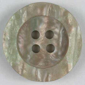 Green and brown marbled button