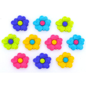 Floral fun buttons
