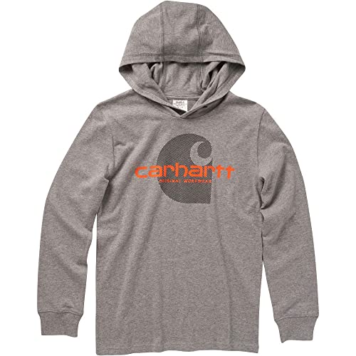 Long-Sleeve Hooded Graphic T-Shirt