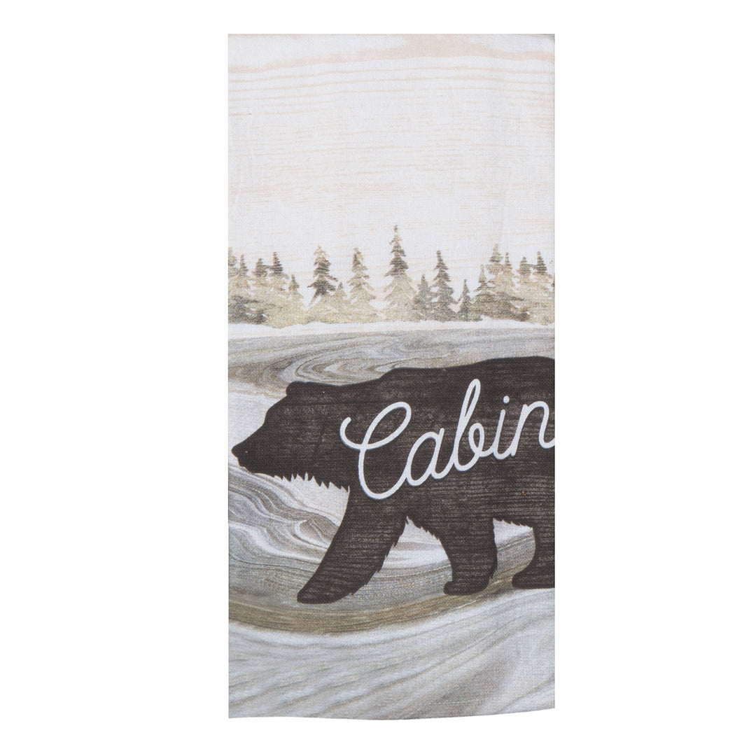 Cabin Sweet Cabin Set of 2 Thick Cotton Kitchen Towels, Dish Towel, Hand  Towel, Bear, Woodland, Cabin Decor, Housewarming Gift, Green 