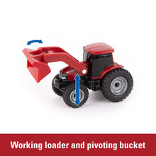 Working loader and pivoting bucket