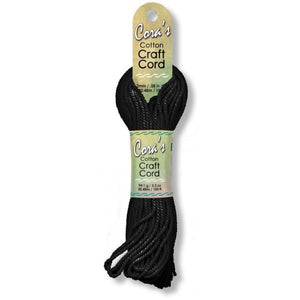 Black Cotton Craft Cord