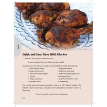 Chicken reciep inside cookbook