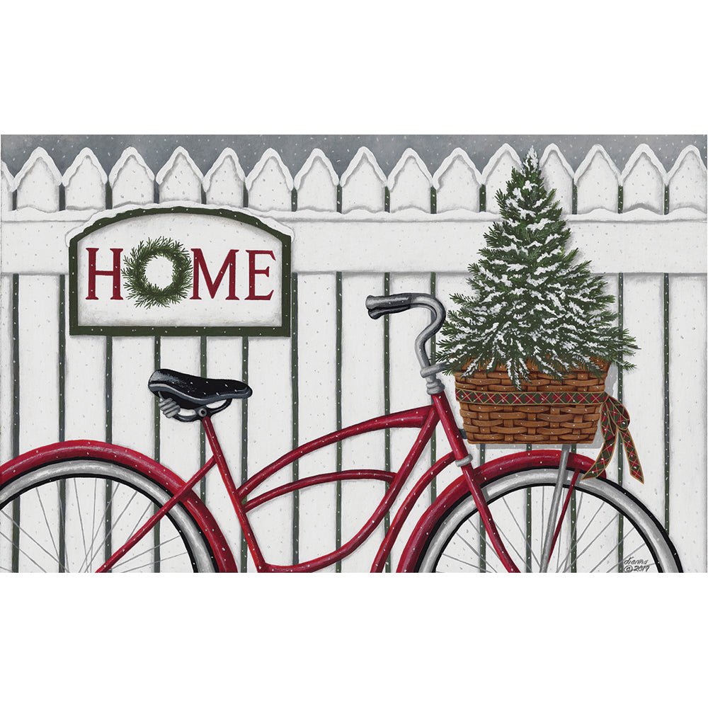 Christmas Bike Holiday Doormat DS536
