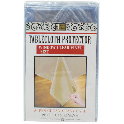 Clear vinyl tablecloth