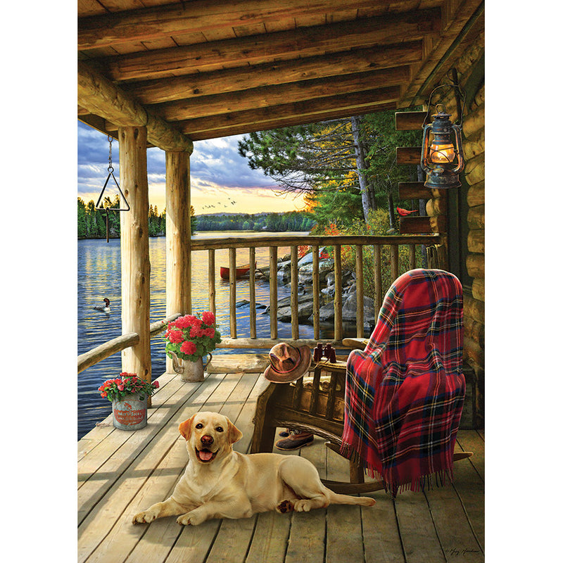 Cabin Porch Puzzle 1000 Pc 80005 Includes Poster