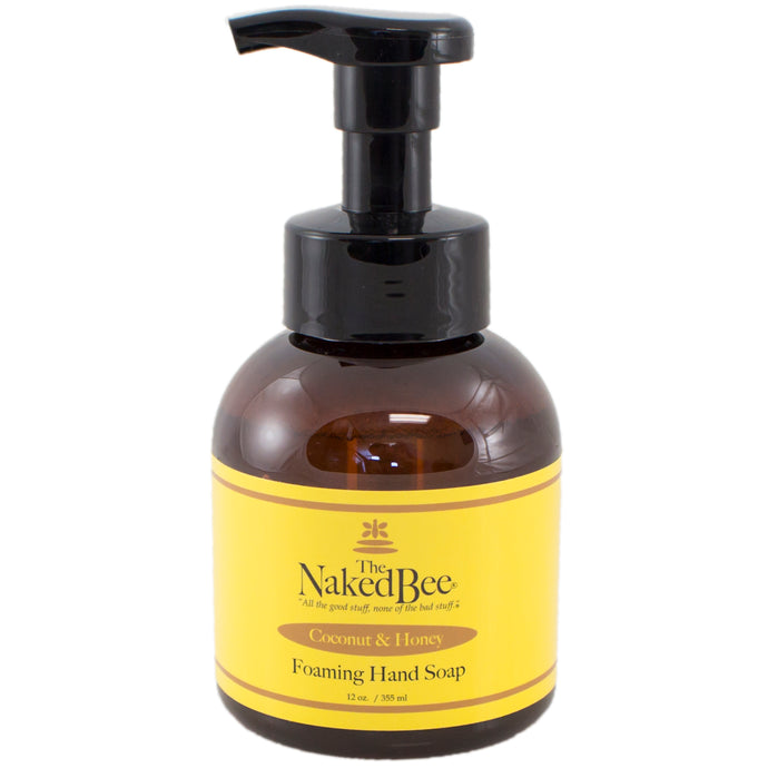 the naked bee coconut and honey foaming hand soap